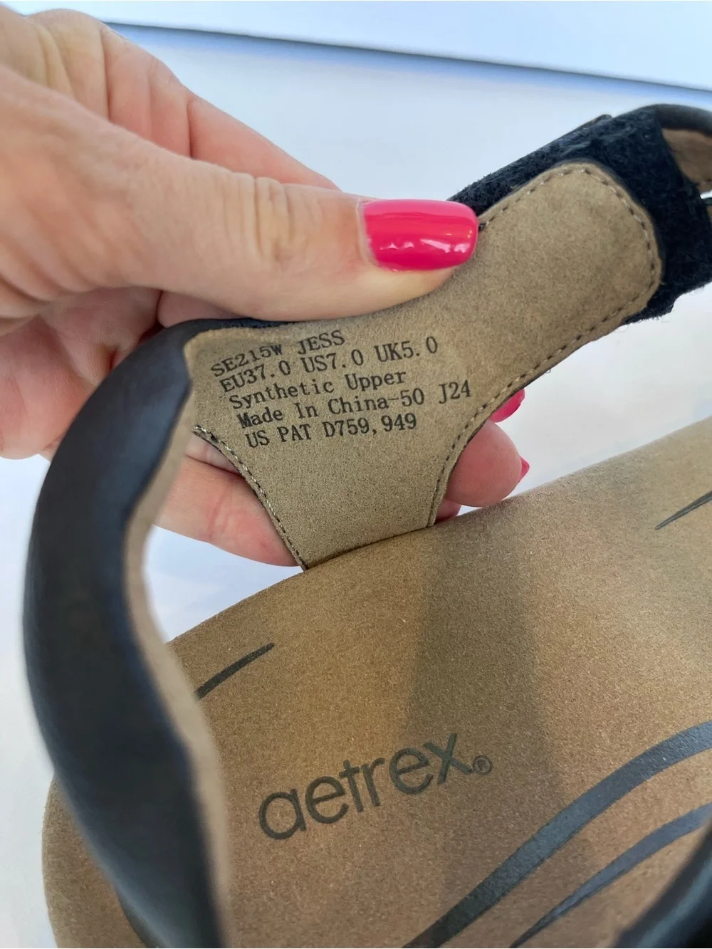 Aetrex Jess Blue Sandals